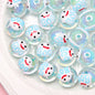 Hand Painted Acrylic Beads 16mm New Year Dog Faces 10pcs 18