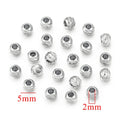 Stainless Steel Oval Blade Grain Metal Beads 5/7mm Gold Tone 10pcs 6
