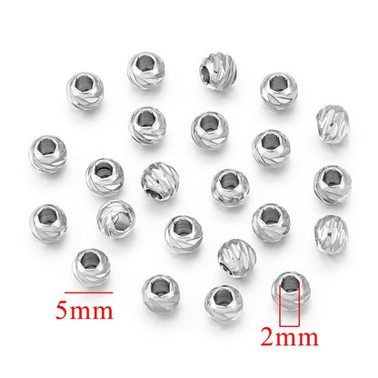 Stainless Steel Oval Blade Grain Metal Beads 5/7mm Gold Tone 10pcs 6