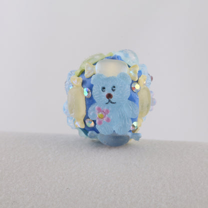Embellished Round Clay Beads 16mm Cartoon Characters 5pcs 12