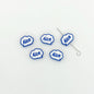 Frame Metal Beads 9x12mm Baking Painted Enamel Alloy 10pcs 16