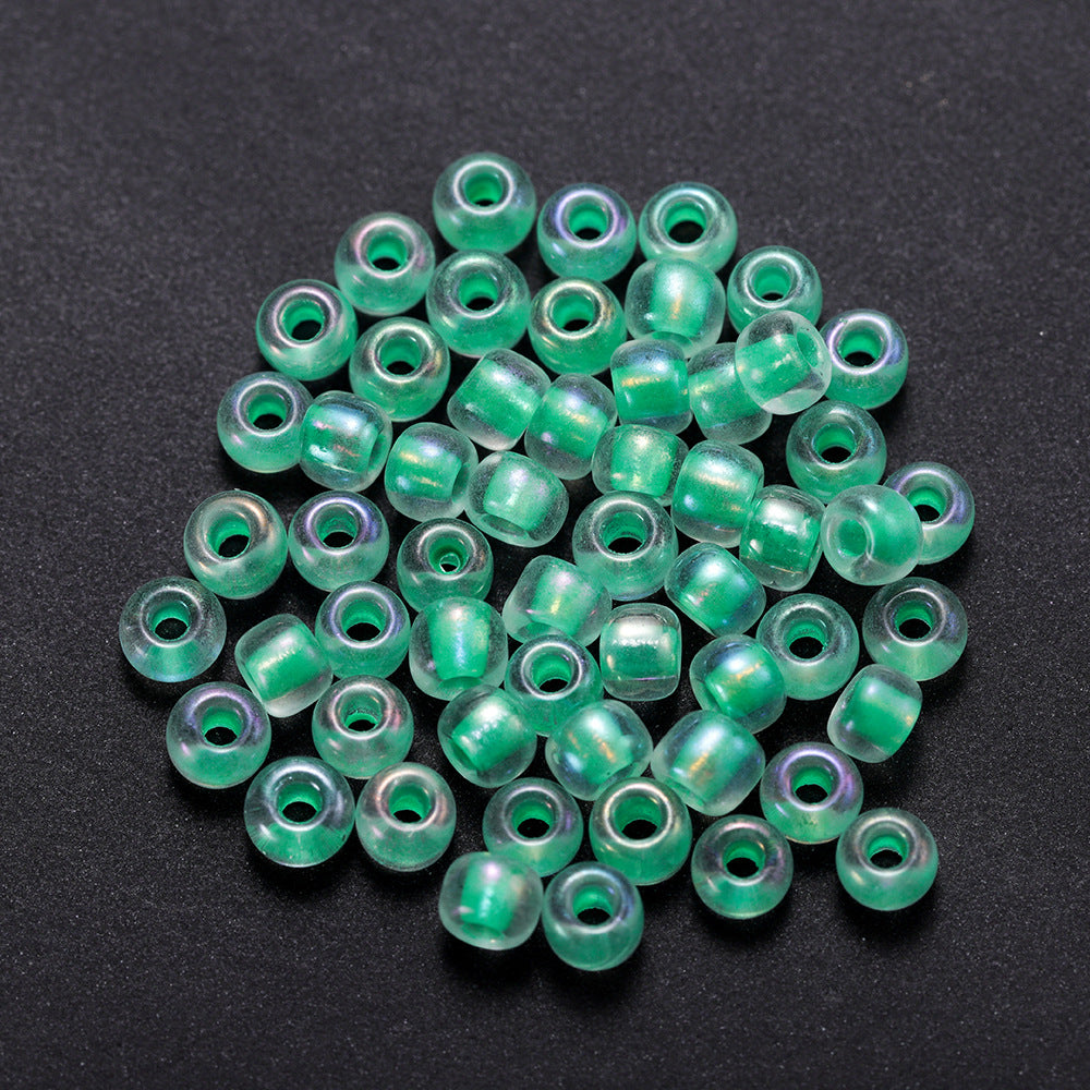 Glow In The Dark Seed Glass Beads 3mm Multicolor Stripes 1800pcs 8