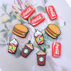 Silicone Focal Beads Food Hamburger and Soda Can Set 20pcs 3