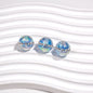 Luminous Rhinestone Chain Enlaced Resin Beads 16mm Round 10pcs 16
