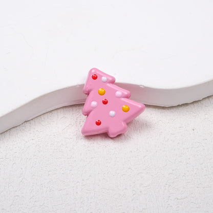 Lit Christmas Tree Acrylic Beads 21mm Colorful Holiday 20pcs 20