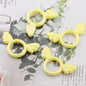 UV Color Plated Solid Color Varied Sakura Angel Wings Acrylic Beads 2pcs 26