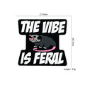 Silicone Focal Beads The Vibe Is Feral Black Rodent Pink Accents 20pcs 3