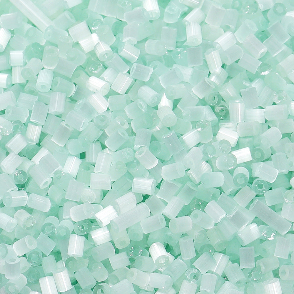 Imitation Opal Seed Bugle Glass Beads 2mm Soft Pastel Glow 5000pcs 9