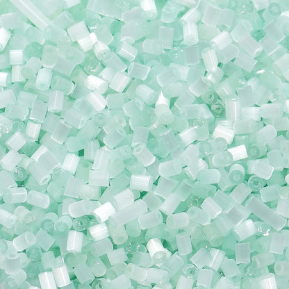 Imitation Opal Seed Bugle Glass Beads 2mm Soft Pastel Glow 5000pcs 9