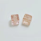 Lampwork Glass Beads Cube 12mm Glow In The Dark Floral Filled 20pcs 11
