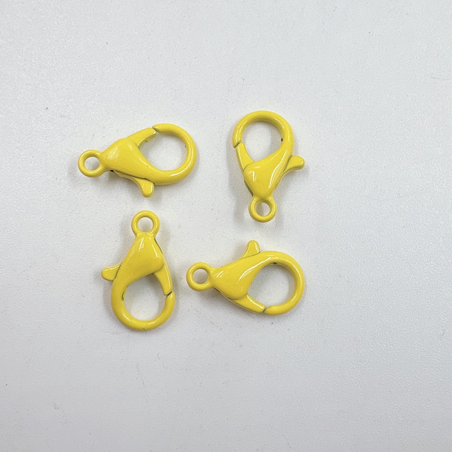 Zinc Alloy Lobster Clasp Keychain Findings 12mm Baking Painted 100pcs 17