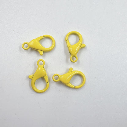 Zinc Alloy Lobster Clasp Keychain Findings 12mm Baking Painted 100pcs 17