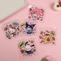 Clear Zip Lock Bags 13.5x13.5cm PE Plastic Sweet Sanrio Print 20pcs