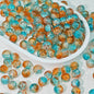Crackle Glass Beads Round 10mm Transparent Mixed Colors 50pcs 9
