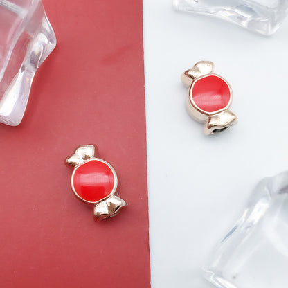 Enamel CCB Plastic Acrylic Beads 9-15mm Large Hole Playful Shapes 40pcs 40