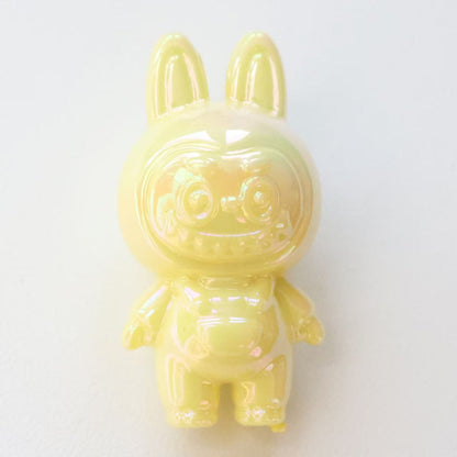 Plating 3D Labub Standing Pose Acrylic Beads 34mm Glossy Mixed 20pcs 10