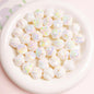 Glow Twisted Acrylic Beads 16mm Pastel Plating 20pcs 7