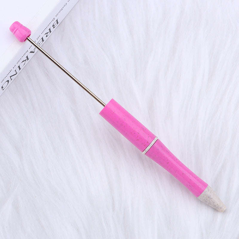 Beadable Pen Biodegradable ABS Wheat Straw Speckled Pastel Colors 12