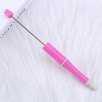 Beadable Pen Biodegradable ABS Wheat Straw Speckled Pastel Colors 12