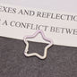 Alloy Gradient Pearlescent Star Trigger Spring Keyrings 4pcs 43mm 9