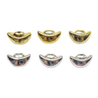 Plated Ingot Acrylic Beads 12x21mm UV Metallic Mixed Colors 20pcs 5