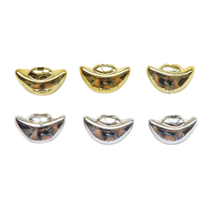 Plated Ingot Acrylic Beads 12x21mm UV Metallic Mixed Colors 20pcs 5