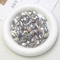 Glossy Plating Irregular Shaped Acrylic Beads 16mm Pastel Colors 20pcs 8
