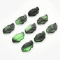 Czech Glass Beads Feather Leaf 17x28mm Gradual Color Change 20pcs 21