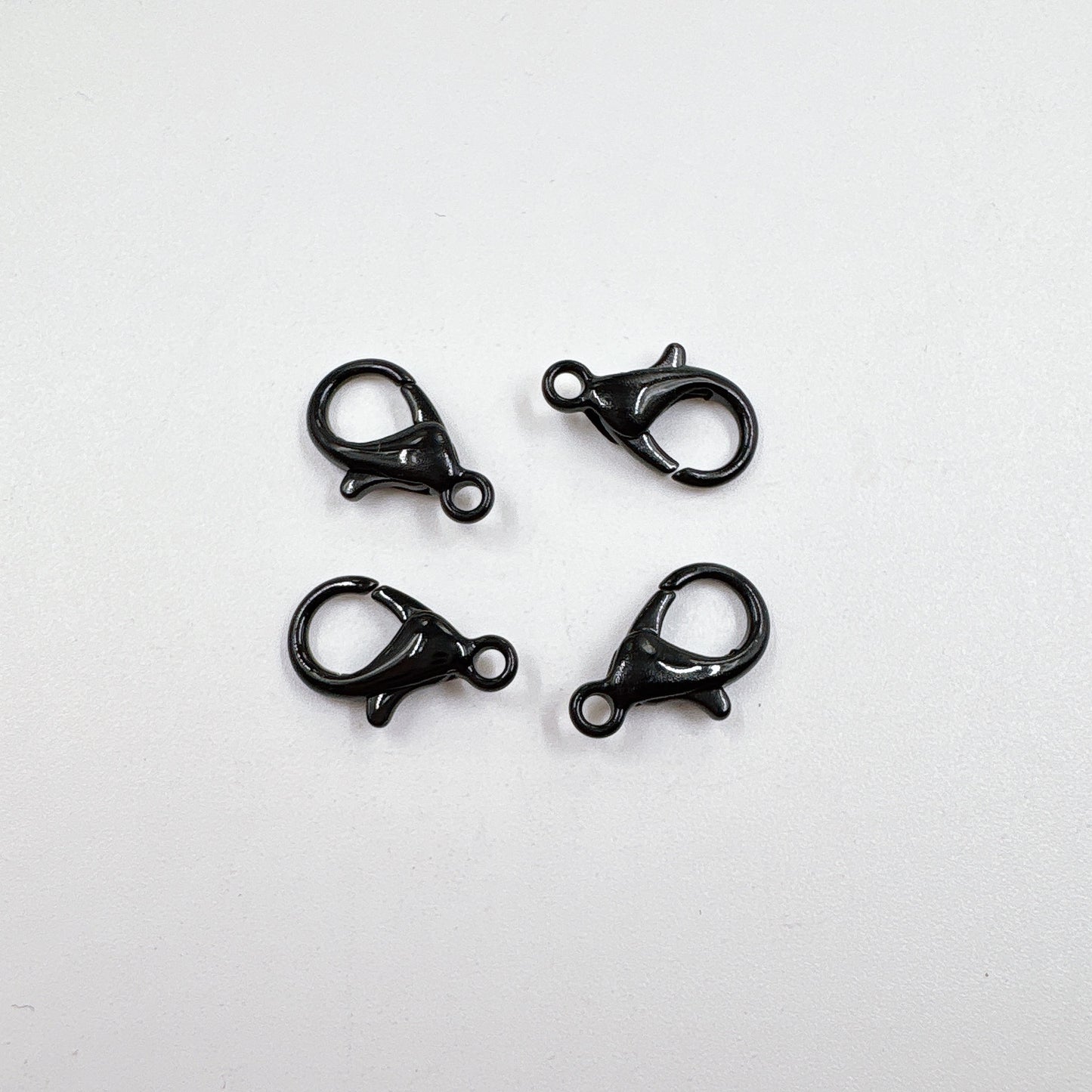 Zinc Alloy Lobster Clasp Keychain Findings 12mm Baking Painted 100pcs 20