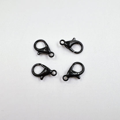 Zinc Alloy Lobster Clasp Keychain Findings 12mm Baking Painted 100pcs 20