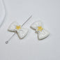 Painted Star Bow Acrylic Beads 28mm Glossy Mixed Colors 30pcs 12