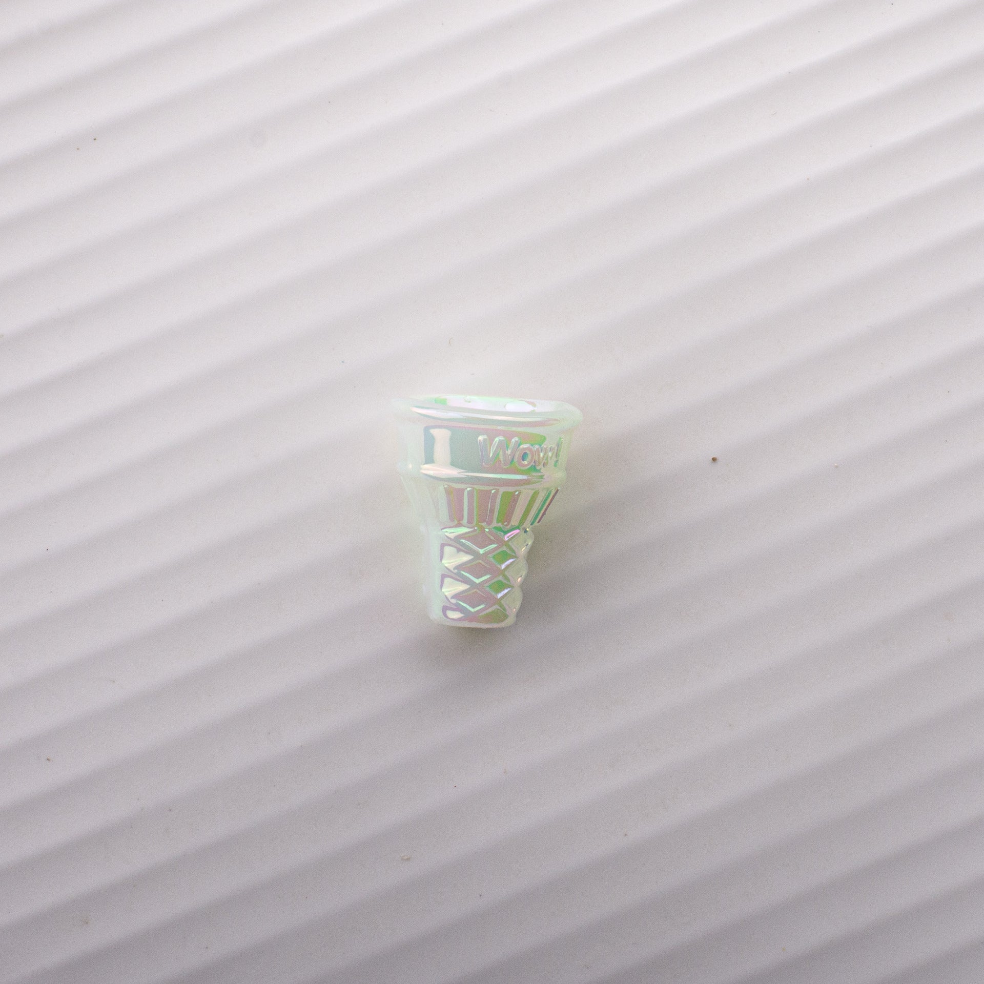 Painted Cone Acrylic Beads 20mm Solid Creamy Colors 5pcs 6