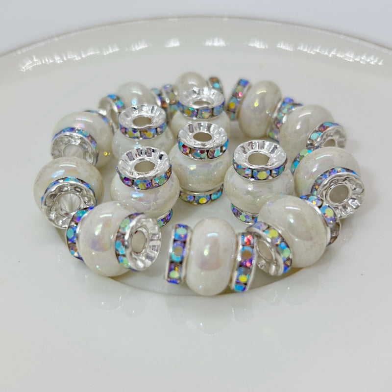 Lantern Rhinestone Beads 14mm Acrylic Plating Bright Color 20pcs 3