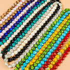 Millefiori Heart Lampwork Glass Beads 12mm Colorful Swirl 50pcs 3