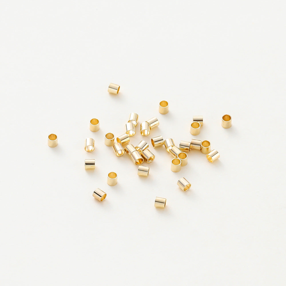 Brass Tube Metal Beads 1.5/2/2.5mm Smooth 100pcs 5