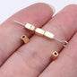 Rectangle Metal Beads 5mm Smooth Geometric Zinc Alloy 200pcs 3