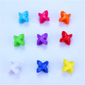 Cross Shaped Plastic Acrylic Beads 13mm Mixed Colors 100pcs 3
