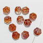 Vintage Cat Claw Glass Beads 15mm Glossy Translucent Colors 50pcs 13