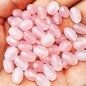 Glitter Oval Resin Beads 8mm 11mm 14mm 18mm Pink Sparkle 30pcs