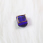 Lampwork Glass Beads Square 12mm Transparent Filigree 20pcs 13