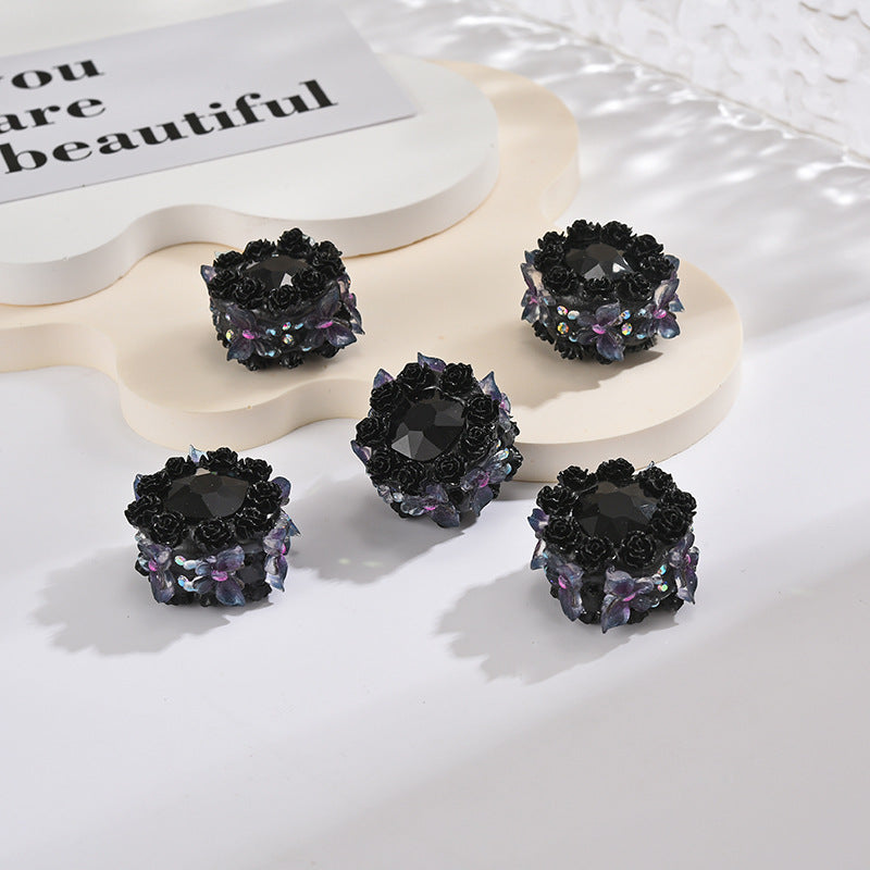 Butterfly Clay Beads 23mm Luminous Small Flowers 30pcs