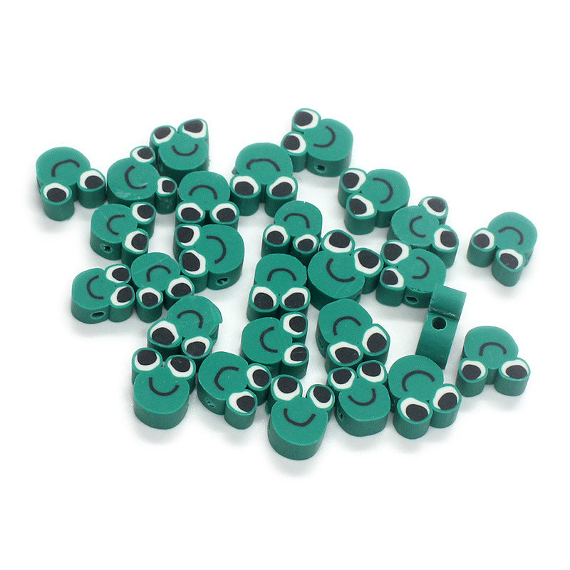 Animal Character Flat Clay Beads 10mm Colorful Mixed 1000pcs 9