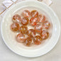 Clear Gild Tinsel Resin Beads 16mm Round Multicolor 50pcs 10