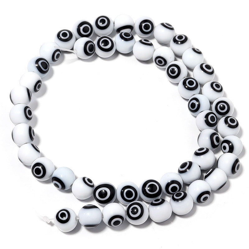 Lampwork Millefiori Evil Eye Glass Beads 4mm Antique Style 90pcs 14