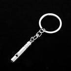 Stainless Steel Whistle Keychain Zinc Alloy Self Defense Accessory
