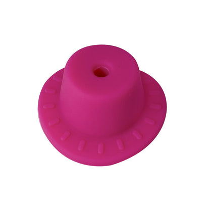 Silicone Focal Beads Hats Raised Dash Brim Detail 20pcs 9