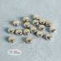 Plating Irregular Shaped Acrylic Beads Metal Colored Silver 100pcs 10