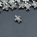 Turtle Metal Beads 9mm Antique Silver Tone Zinc Alloy 300pcs