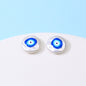 Hand Painted Cartoon Pattern Pearlized Acrylic Beads ABS Plastic 10pcs 26