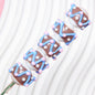 Hand Painted Floral Acrylic Beads 16mm Arrow Design 1pc 8